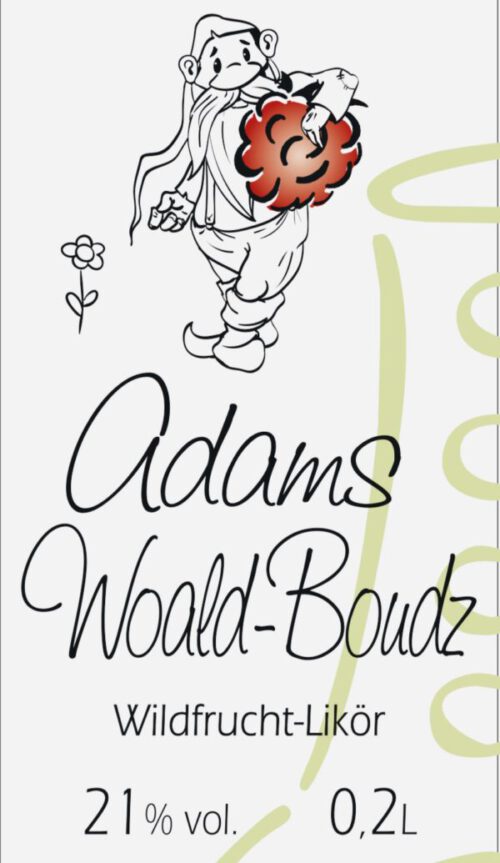 Neu im Sortiment: Adams Woald-Boudz, Wildfrucht-Likör Woald_Boudz